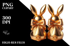 Colorful Retro Bunny Sitting, PNG Product Image 2