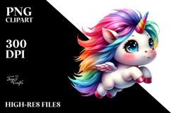 Vibrant Cute Unicorn Dancing, PNG Product Image 2