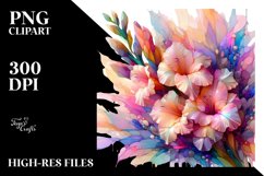 Abstract Gladiolus, PNG Product Image 2