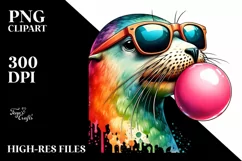 Seal Quirky Vibrant Sunglasses | Clipart Product Image 3