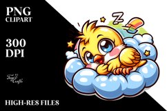 Colorful Baby Goldfinch Cartoon | Sublimation | Clipart Product Image 3