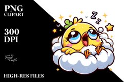 Colorful Baby Goldfinch Cartoon | Sublimation | Clipart Product Image 1