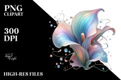 Pastel Calla Lily with Metallic Insertions, High-Res PNG Product Image 3