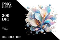 Pastel Calla Lily with Metallic Insertions, High-Res PNG Product Image 3