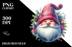 Detailed Vibrant Winter Gnome PNG Product Image 3
