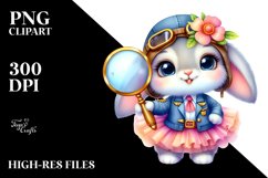 Whimsical Baby Rabbit PNG Product Image 2