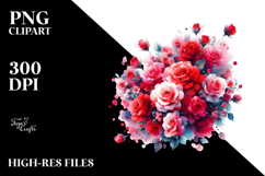 Vibrant Red Roses Abstract, 20 oz Tumbler Product Image 2