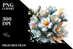 Material Freesia Watercolor Clipart Product Image 3