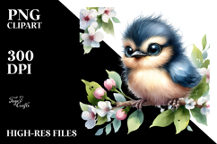 Baby Bird with Big Eyes PNG Product Image 2