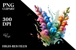 Abstract Vibrant Snapdragon, Transparent PNG Product Image 2