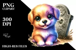 Cute Baby Dog in Style | Clipart Product Image 1