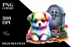 Cute Baby Dog in Style | Clipart Product Image 1
