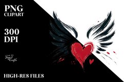 Heart with Wings, PNG Product Image 2