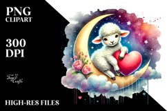 Lamb with Big Heart PNG Product Image 2