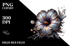 Glossy Petunia with Golden Insertions | Sublimation | Product Image 1