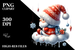Christmas Gnomes in Snowy Cloud PNG Product Image 2