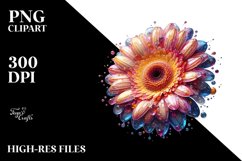 Detailed Shiny Gerbera Round Splash Product Image 3