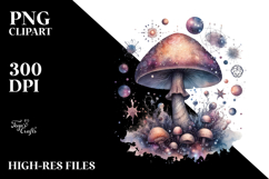 Detailed Mystical Celestial Mushroom, Transparent PNG Product Image 2
