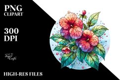 Detailed Stained Impatiens Round Splash Product Image 3