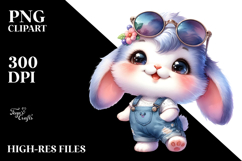 Vibrant Smiling Rabbit PNG Product Image 2