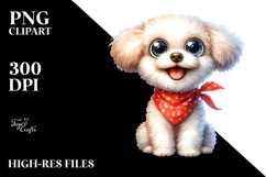 Enthusiastic Crazy Bichon Frise | Clipart Product Image 3