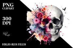 Skulls with Splashes, Transparent PNG Product Image 2