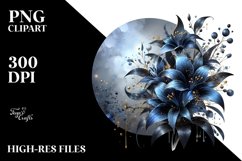 Glossy Lobelia Round Splash Product Image 1