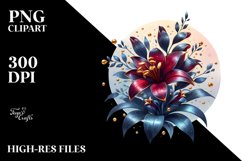 Glossy Lobelia Round Splash Product Image 3