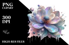 Abstract Anemone Splash PNG Product Image 1