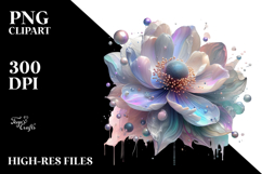 Abstract Anemone Splash PNG Product Image 2