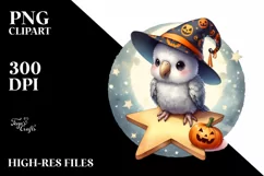 Cute Baby Parrot Halloween PNG Product Image 3