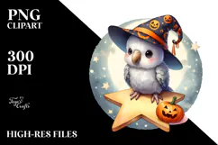 Cute Baby Parrot Halloween PNG Product Image 2