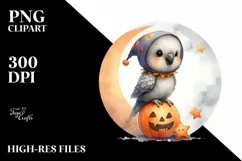 Cute Baby Parrot Halloween PNG Product Image 1