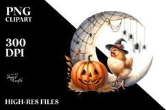 Chick on Half Moon, Transparent PNG Product Image 2
