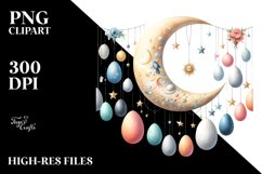 Baby Half Moon with Hanging Eggs, PNG Product Image 2
