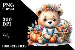 Colorful Baby Bear | Sublimation | PNG Clipart Product Image 1