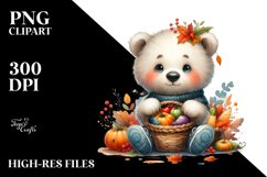 Colorful Baby Bear | Sublimation | PNG Clipart Product Image 1