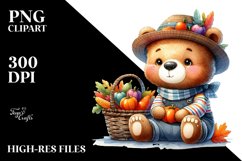 Colorful Baby Bear | Sublimation | PNG Clipart Product Image 1