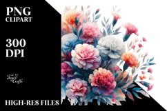 Colorful Carnation PNG Product Image 3