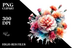 Colorful Carnation PNG Product Image 1
