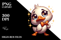 Exaggerated Cartoon Duck PNG Product Image 2