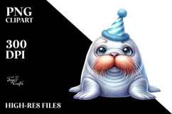 Cute Baby Walrus PNG Product Image 2