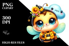 Happy Baby Bee PNG Product Image 2