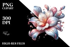 Abstract Pastel Glossy Freesia | Sublimation | PNG Clipart Product Image 3