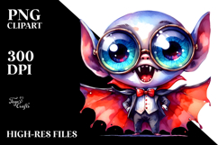 Cool Vampire with Expressive Face, High-Res PNG Product Image 2
