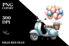 Vintage Scooter with Balloons, 20 oz Tumbler Product Image 2