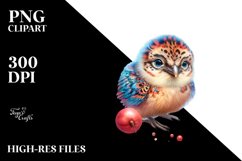 Vibrant Watercolor Baby Chachalaca Clipart Product Image 3