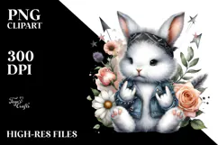 Cute Energetic Baby Bunny, Transparent PNG Product Image 2