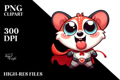 Happy Wolf with Cape, Vector Art Product Image 2