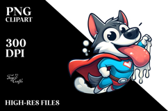 Happy Wolf with Cape, Vector Art Product Image 2
